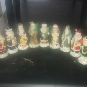 Festive Santa Claus Figurine Collection